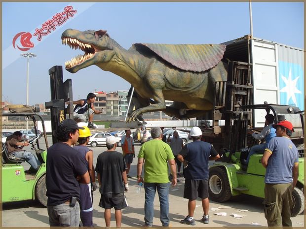 仿真恐龙造作现场-装置现场