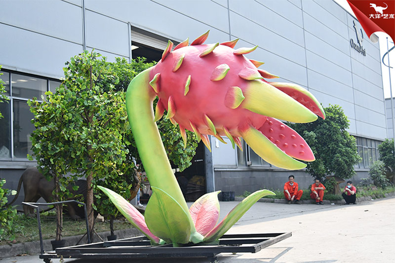 食人花，仿真火龙果，大型植物模型造作