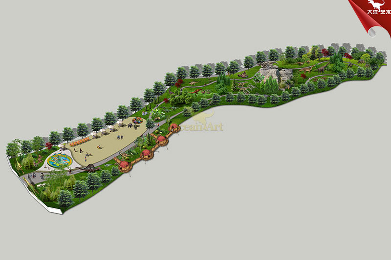 大金山儿童乐园恐龙主题设计规划