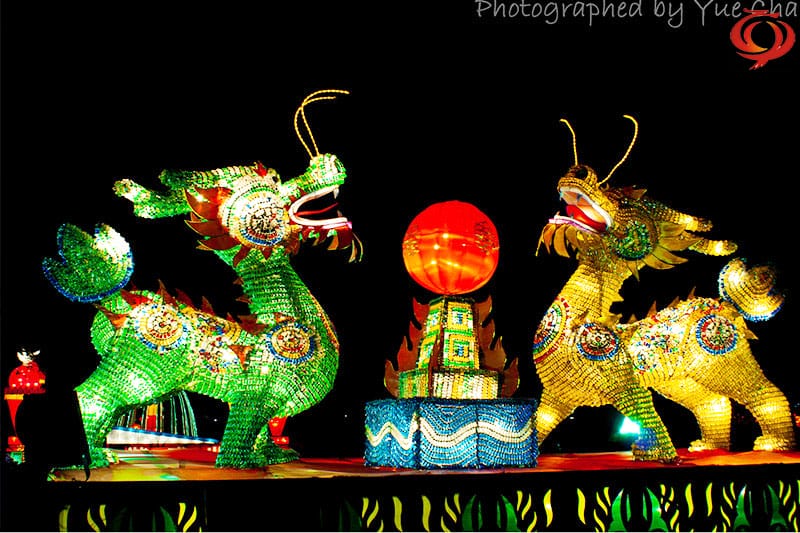 麒麟彩灯，麒麟主题花灯