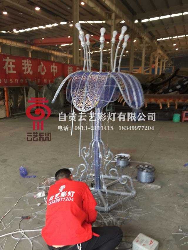 彩灯光雕树造作2