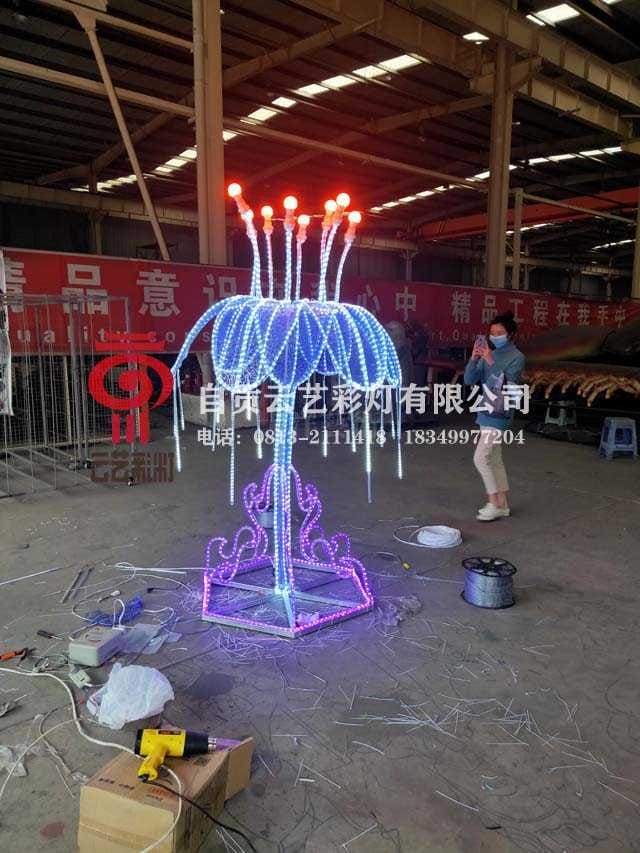 彩灯光雕树造作6