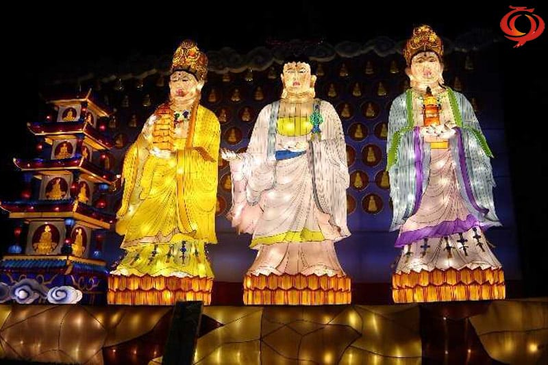 佛像主题花灯，大足石刻灯会