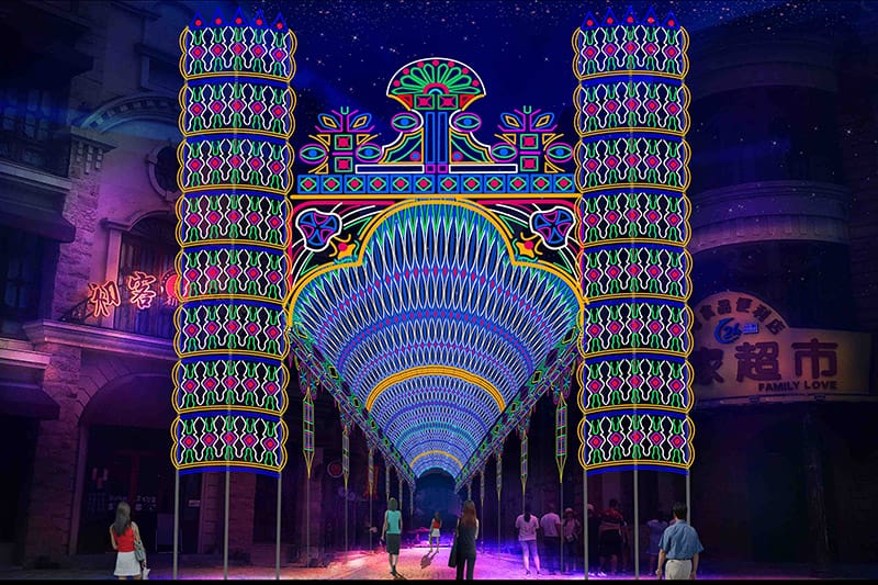 “巴洛克通路”彩灯花灯设计规划