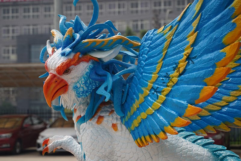 龙生九子动态雕塑-嘲风