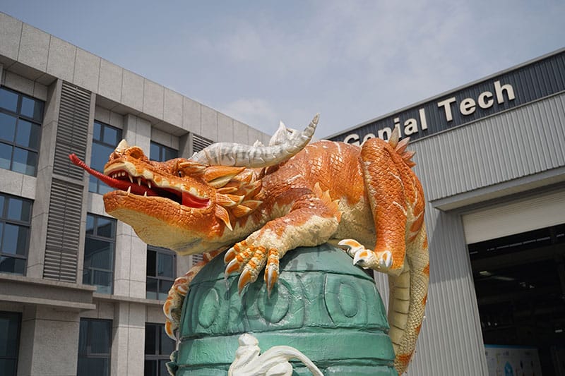 龙生九子动态雕塑模型-蒲牢